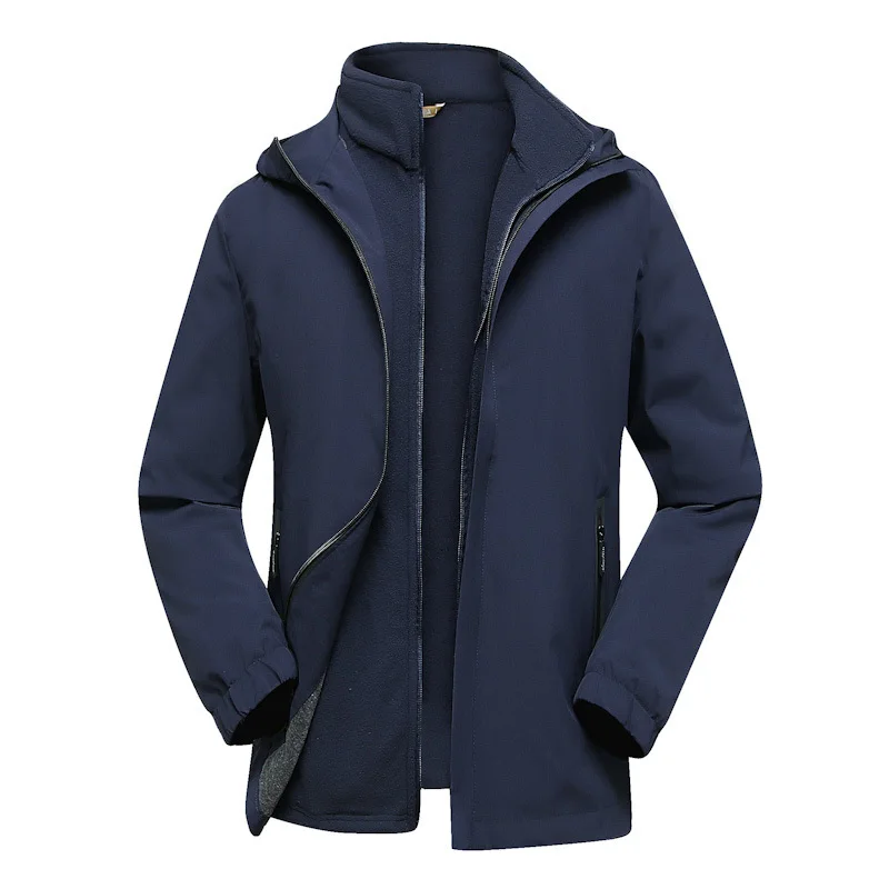 Plus Size 6XL 5XL 4XL 3 In 1 Mannen Wandelen Jassen Twee Stukken Outdoors Windbreaker Winter Warme Jassen 2 In 1 Trekking Camping Jas Plus Size 6XL 5XL 4XL 3 In 1 Mannen Wandelen Jassen Twee Stukken Outdoors Windbreaker Winter Warme Jassen 2 In 1 Trekking Camping Jas