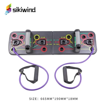 

Push-up Stand Board Classic Colors and Simple Durable Design with Resistant Bands Home Body Building Training Equipment