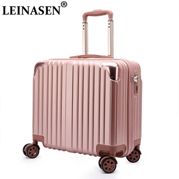 

Suitcase Aluminum frame ABS+PC luggage 18 inch trolley suitcase travel password luggage bag Rolling luggage with spinner wheel
