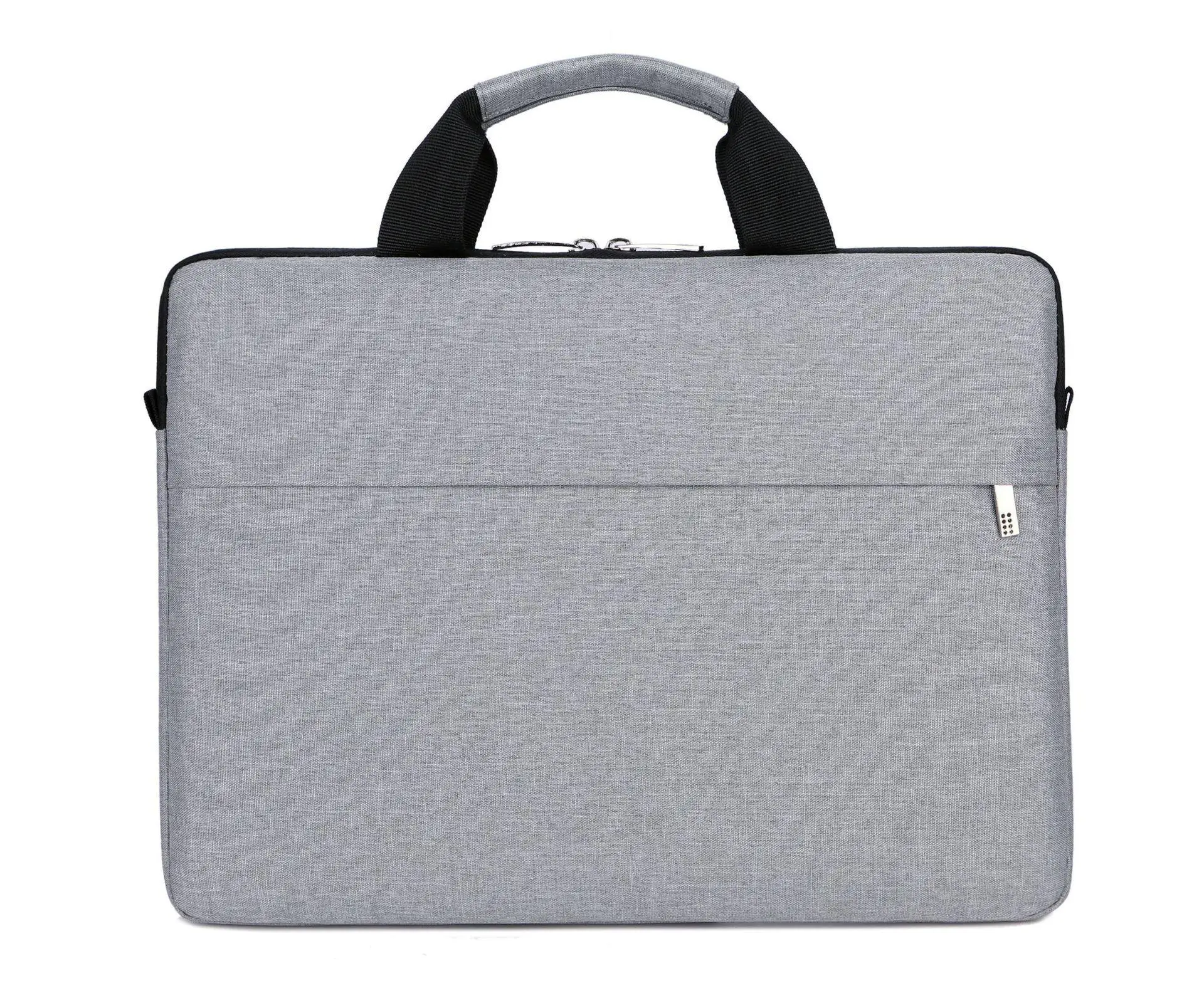 Мужской 1,5 Дюймовый водонепроницаемый портфель из ткани Оксфорд, женская сумка для компьютера, мужская сумка, женская сумка для ноутбука, сумка на плечо, деловой светильник - Цвет: Gray