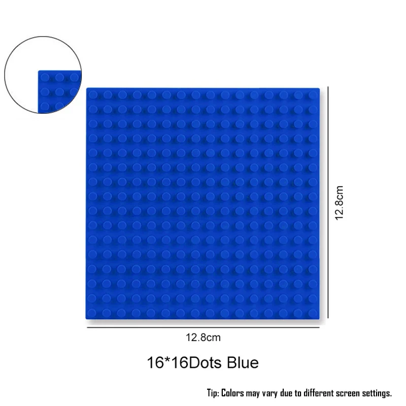 Large Building Blocks Baseplate for Creative Play - DIY Plastic Plate for Kids' Toy Construction
