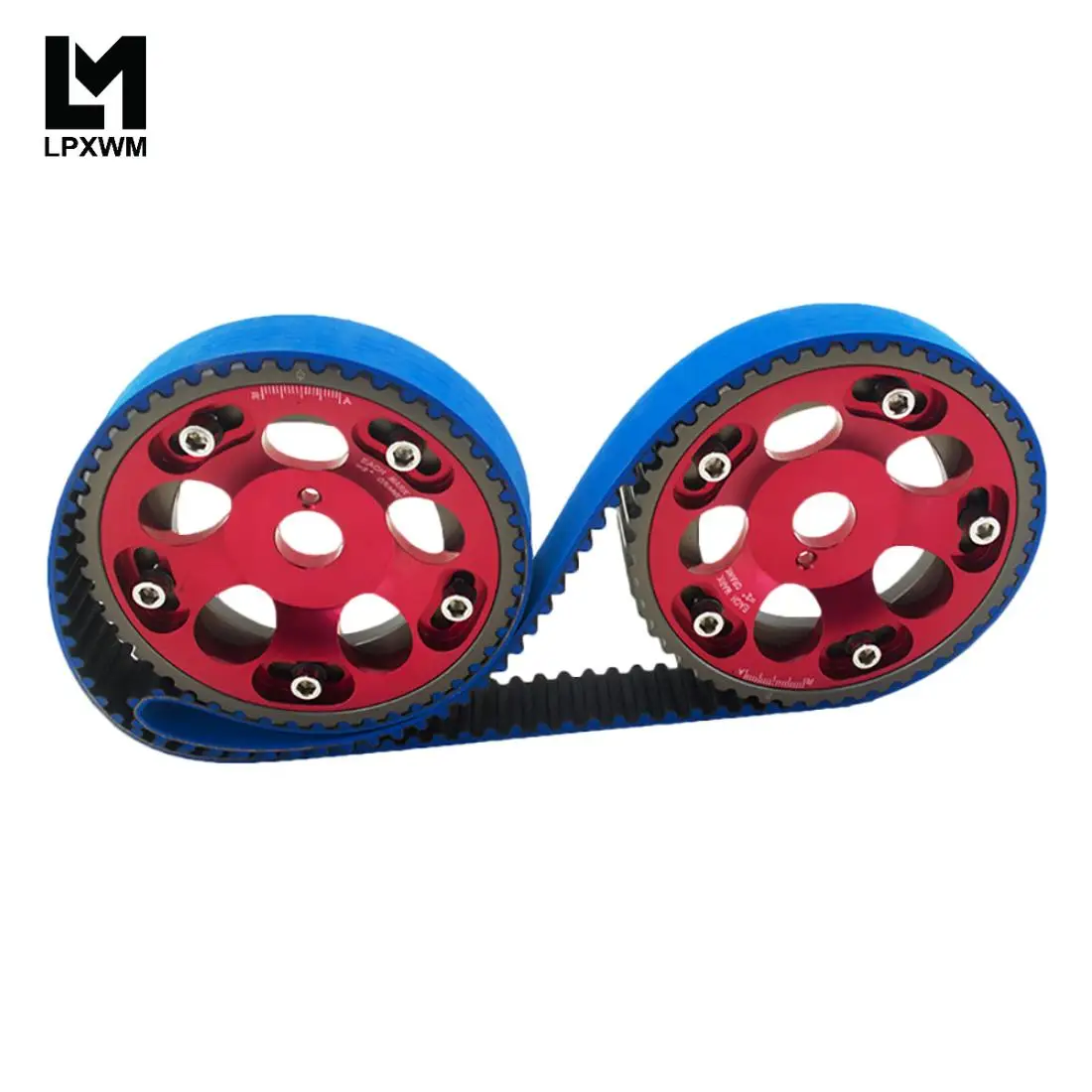 

PQY - HNBR Racing Timing Belt BLUE + Aluminum Cam Gear Red FOR Toyota 1JZ 1JZGTE 1JZ-GTE TB1005B+6531R