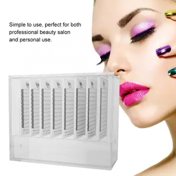 

8-Layer Acrylic Eyelashes Display Container Storage Box Transparent Grafting Lashes Storage Eyelash Extensions Display Tool