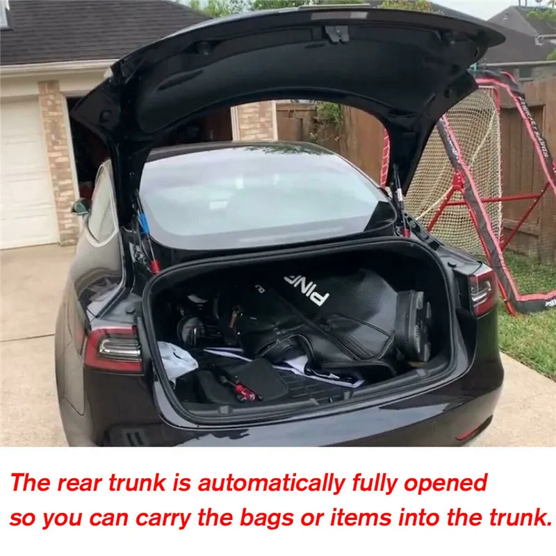 Горячая 2 шт. автомобильные газовые стойки для багажника, автомобильные аксессуары, автоматические вещи, багажный подъемник, пневматическая поддержка для Tesla модель 3