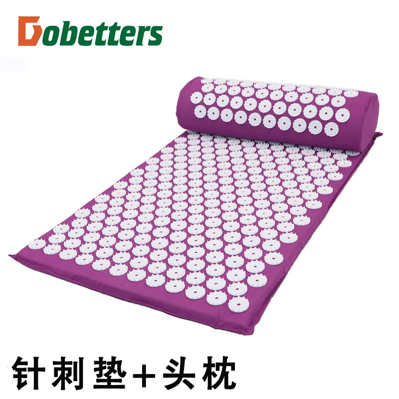 

DOBETTERS Massager Cushion Acupuncture Mat and Pillow Relieve Stress Back Pain Rose Spike Massage and Relaxation