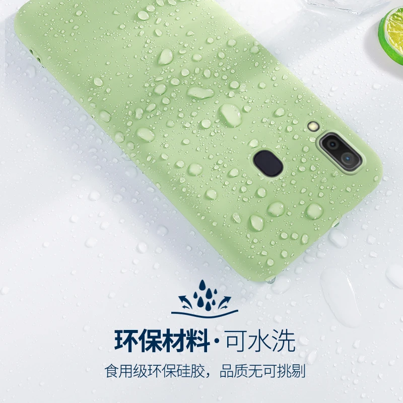 Для Samsung Galaxy M11 чехол для A11 A21 A31 A41 A51 A71 M21 M31 S20 Ultra Cover Phone Shell Жидкий силиконовый
