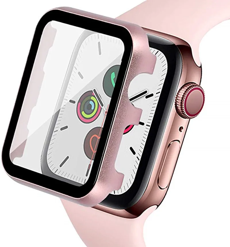 Чехол для часов apple Watch 5 4 3 2 1 42 мм 38 мм из нержавеющей стали защитный чехол для экрана стекло iWatch 4 3 44 мм 40 мм apple watch