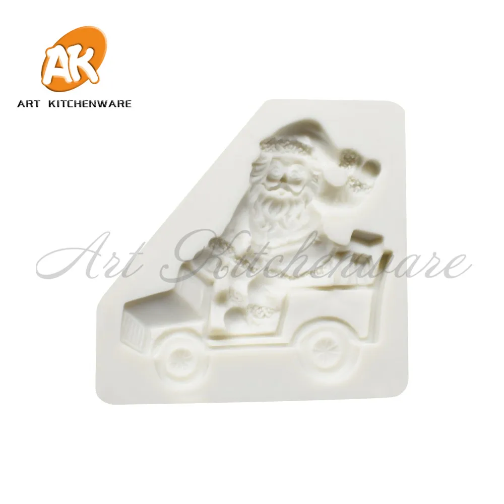 

Лидер продаж, силиконовая форма Санта-Клауса для тортов, фондана, силиконовые формы для торта, инструмент для выпечки тортов