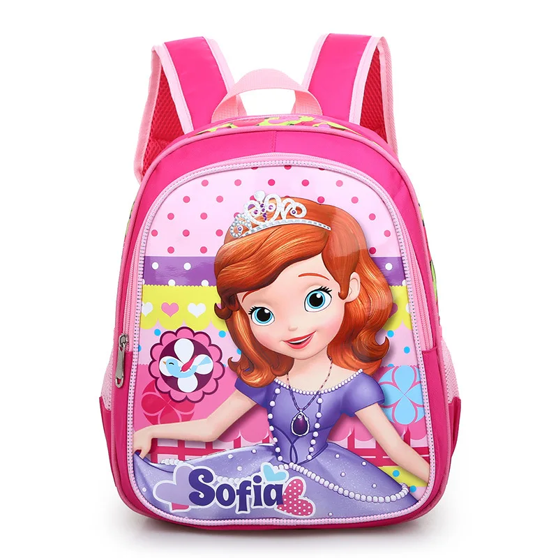 Disney princes sofia Детская сумка для школы и детского сада для мальчиков и девочек сумка с персонажем мультфильма сумка для книг сумка Минни рюкзак для малышей - Цвет: 1