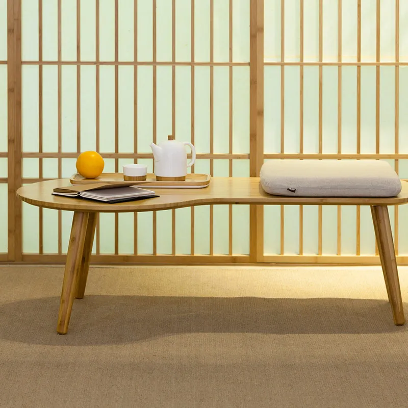 Modern Minimalist Small Coffee Table Bamboo Furniture