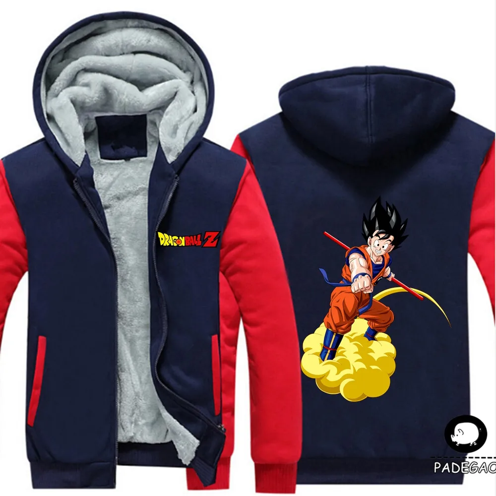10 цветов осень зима куртки аниме DRAGON BALL Сон Гоку мужская модная уличная одежда флисовая толстовка мужская спортивная куртка - Цвет: 3
