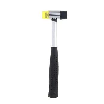 

No Elasticity Dead Blow Rubber Hammer Mallet Double-faced Shock Absorbing with A Steel Handle Auto Truck Dent Removal Kit