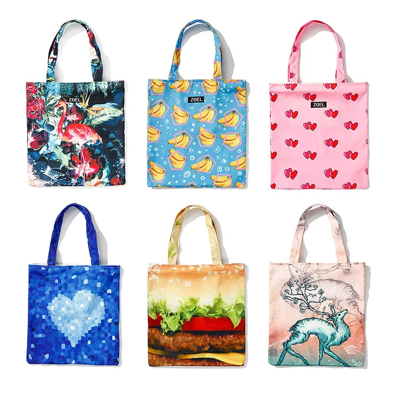 

Summer New Style Japanese Korean Handbag Shoulder Canvas Simple Students Men And Women Environmentally Friendly Shopping Fashion