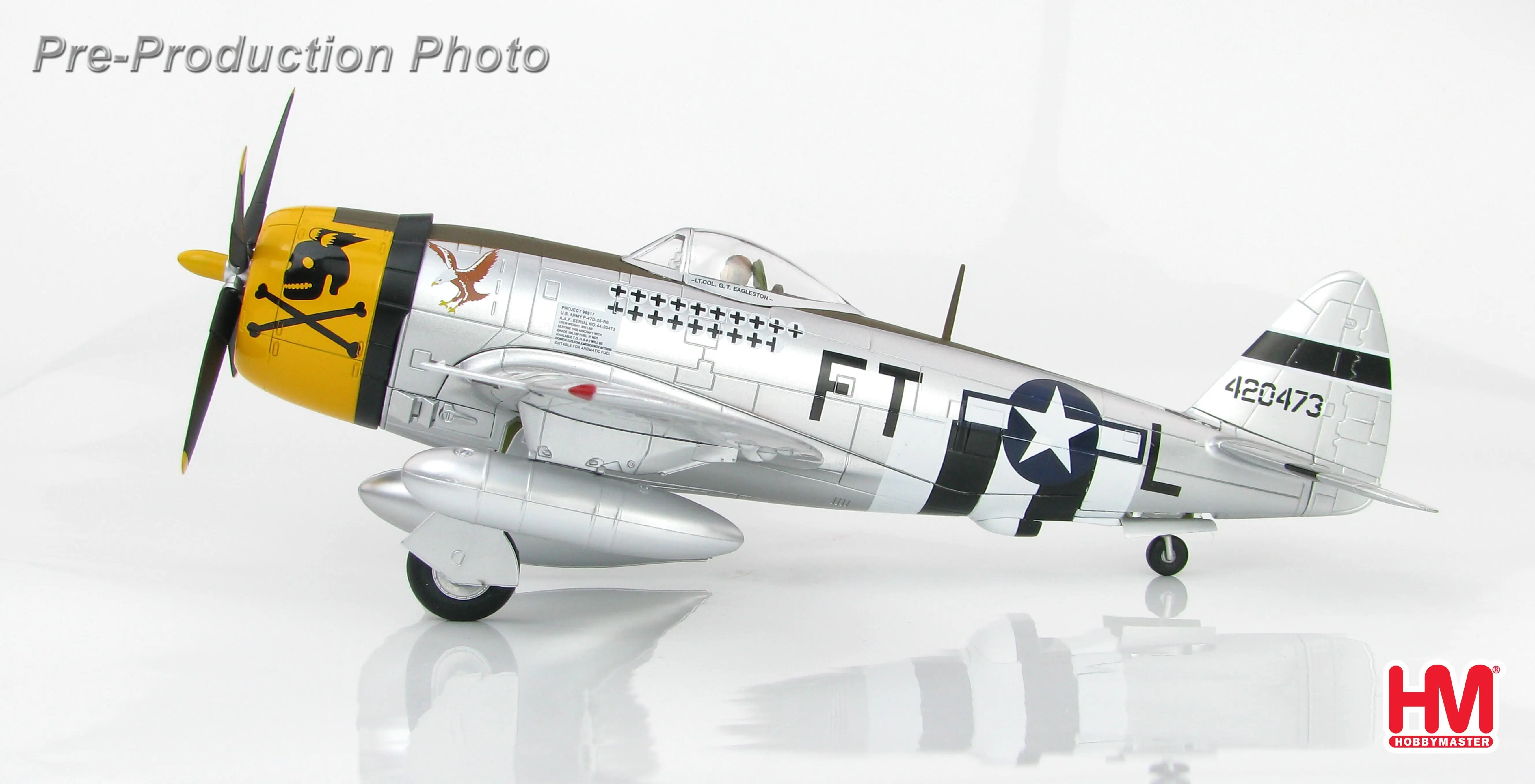 Хобби мастер P-47D Thunderbolt Major Glenn Eagleston 353rd FS/354th FG Франция 1944 1/48 литье под давлением модель самолета