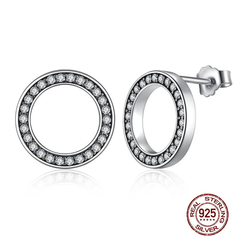 Женские серьги пусеты WOSTU из серебра 925 пробы с цветами и единорогом|brand stud