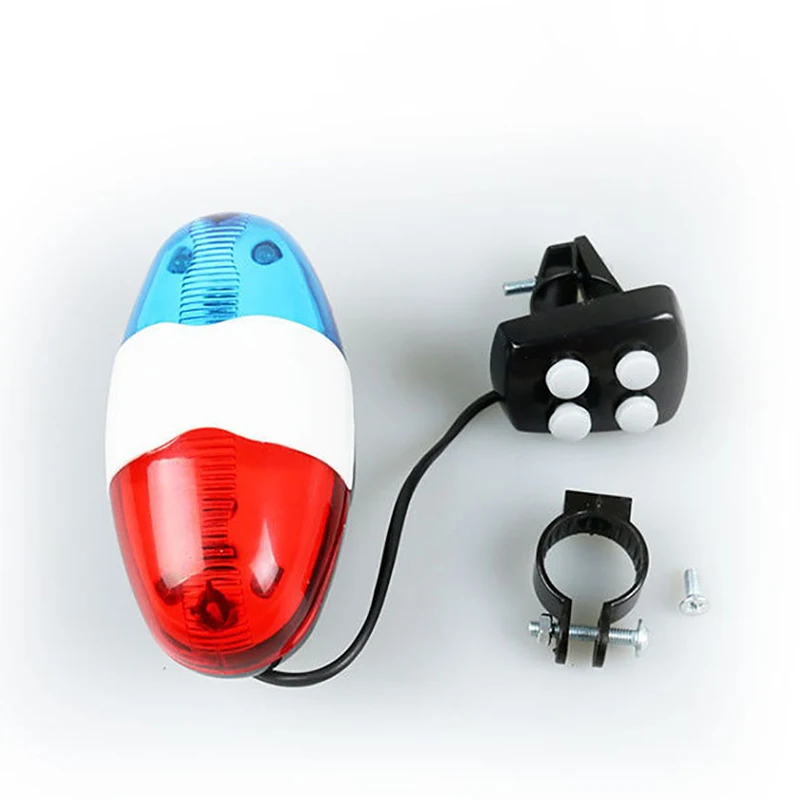 Clearance Bicycle Overclocking Horn Bell Siren Waterproof Multifunction Cycle Lamp Bike Light Red/Blue 6 leds For Road Bike 2 Clearance Bicycle Overclocking Horn Bell Siren Waterproof Multifunction Cycle Lamp Bike Light Red/Blue 6 leds For Road Bike 2