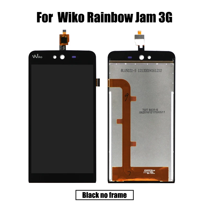 Для Wiko Rainbow jam 3g lcd и сенсорный экран дигитайзер с рамкой дисплей экран модуль аксессуары сборка Замена