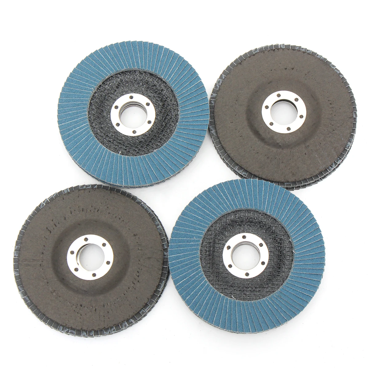 10Pcs Flap Sanding Disc 125mm 40/60/80/120 Grits Round Sandpaper Sanding Paper Discs 5 inches Grinding Wheels Flap Discs