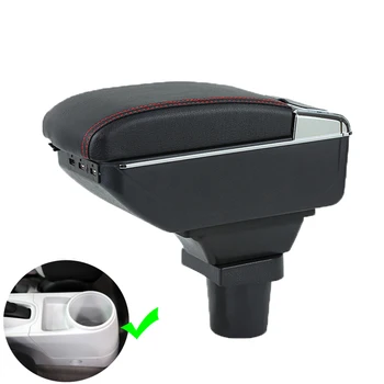 

For Honda CR-Z Hybrid Armrests Storage Box Leather Car Center Console Armrest Box