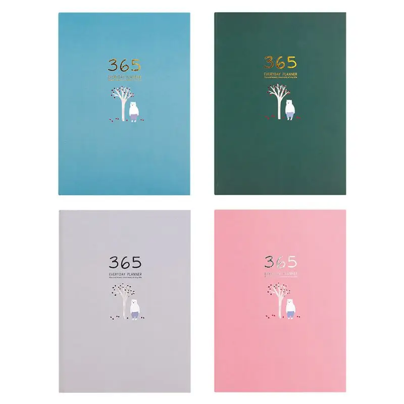 

Cute Stationery Notebook 365 Planner Weekly Monthly Daily Diary Planner Notebooks Journals Business Office School Supplies