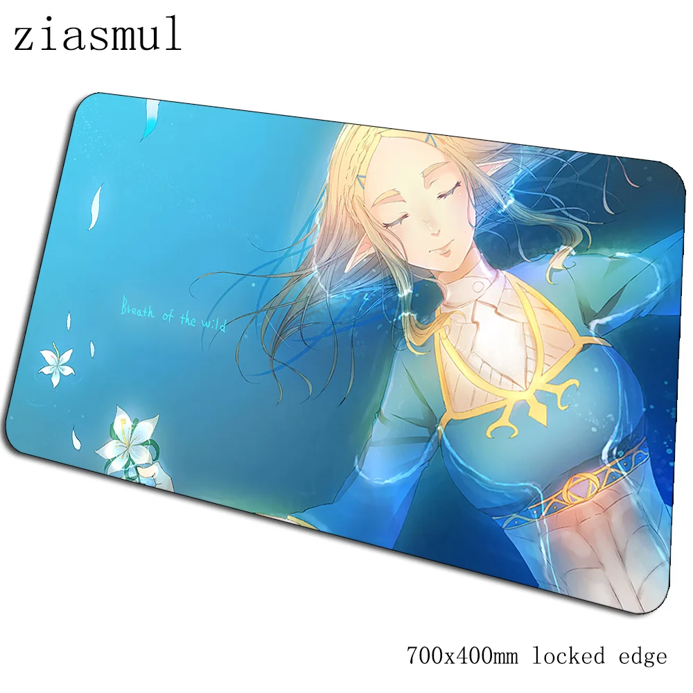 Zelda padmouse 700x400x3 мм игровой коврик для мыши с обработанным краем большой коврик для мыши геймер компьютерный стол высококлассный коврик notbook mousemate pc