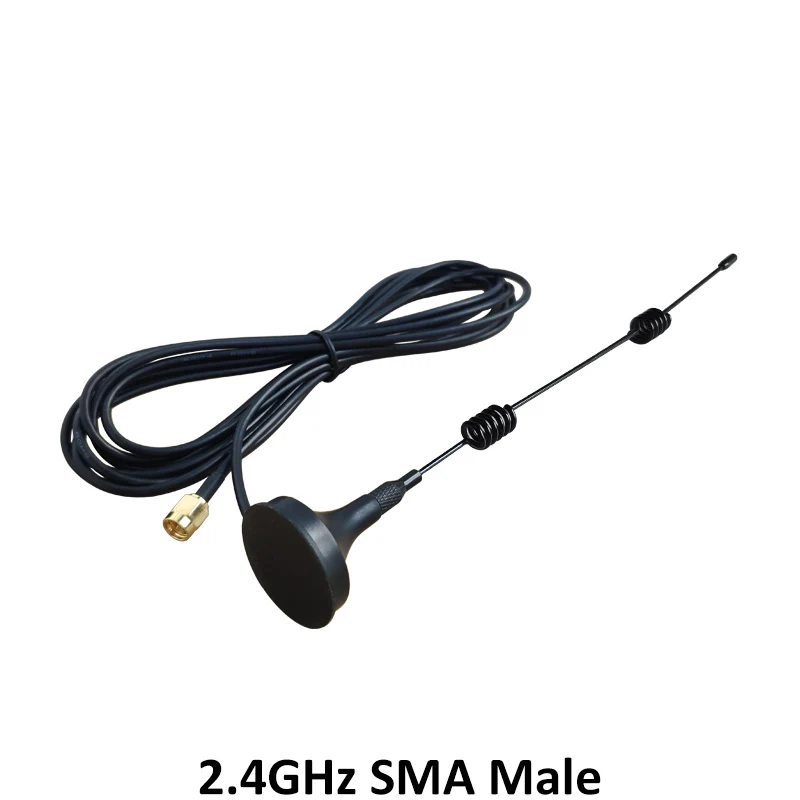 2,4 ГГц Wifi антенна SMA разъем 5dbi 2,4G антенна магнитное основание присоска антенна 3 метра удлинитель Wi-Fi маршрутизатор