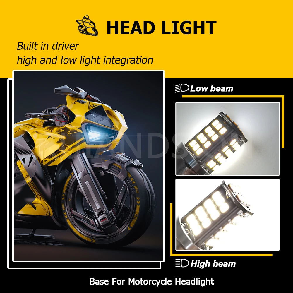 Motorcycle H6 Headlight 6V 12V DC BA20D Bixenon Beam 2835 56smd LED For Moped Scooter ATV motorcycle headlight,motorcycle led lights,led motorcycle lights,led lights,auto headlight led lamps