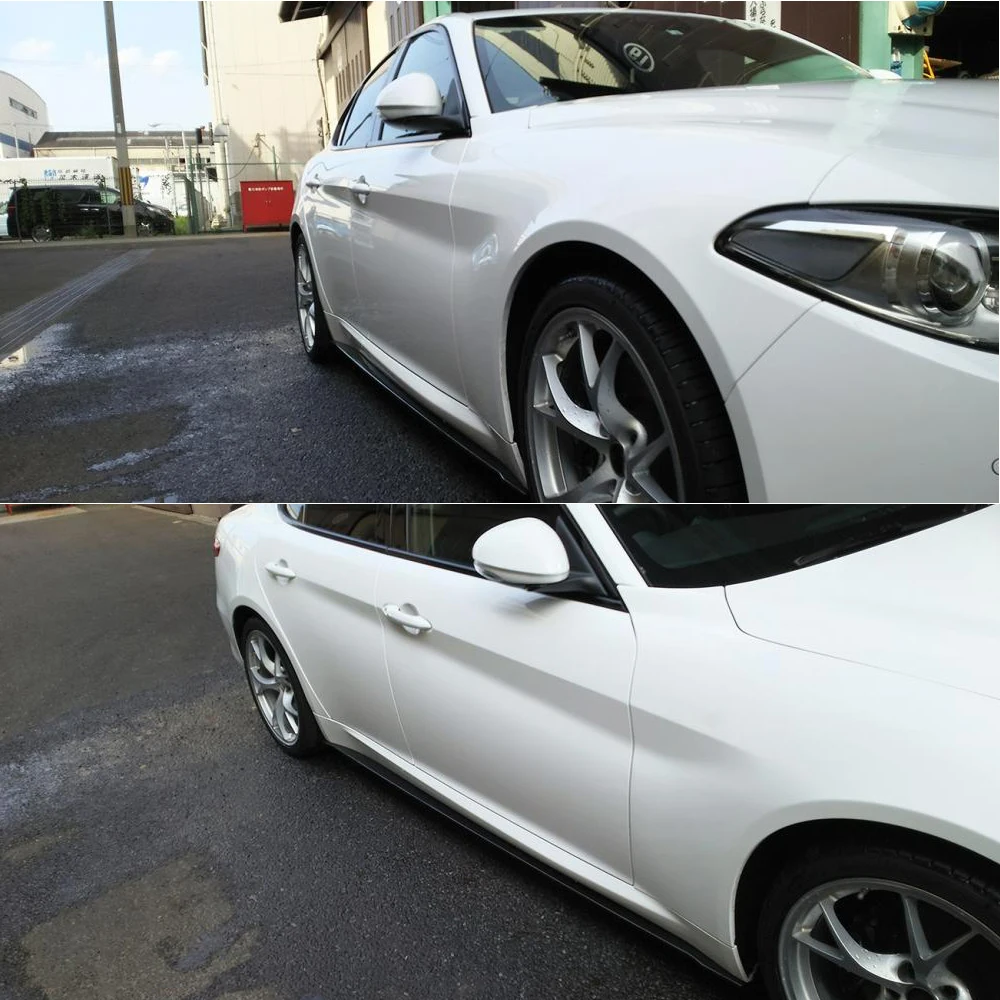 Боковые юбки из углеродного волокна для Alfa Romeo Giulia TI Base Sport Sedan 4 двери- бампер боковые юбки