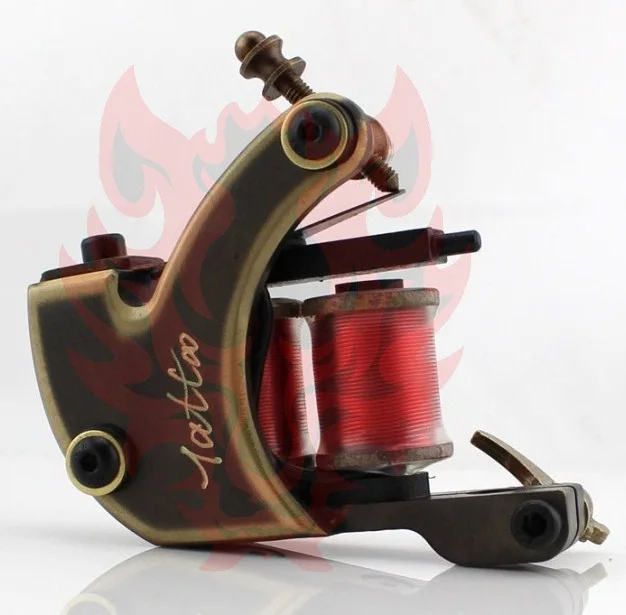 

Feng Wolf Fine Copper Handmade Tattoo Machine Fine Copper Carved Tattoo Machine Coil Machine Tattoo Equipment