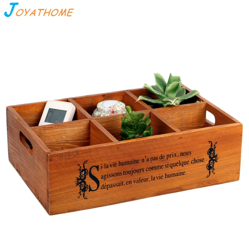 

Japanese-Style Six Grid Solid Wood Storage Box Groceries Wooden Box Nuts Storage Holder Tray for Home Christmas and Wedding Gift