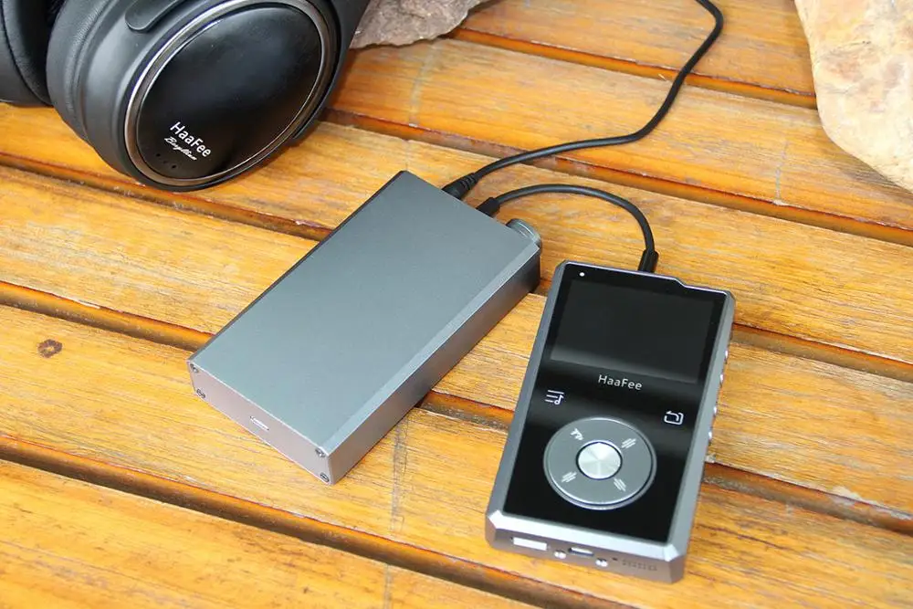 HaaFee Portable Headphone Amplifier Strong Thrust Audio Amp for Car Audio mp3 Players Mobile Phones PC