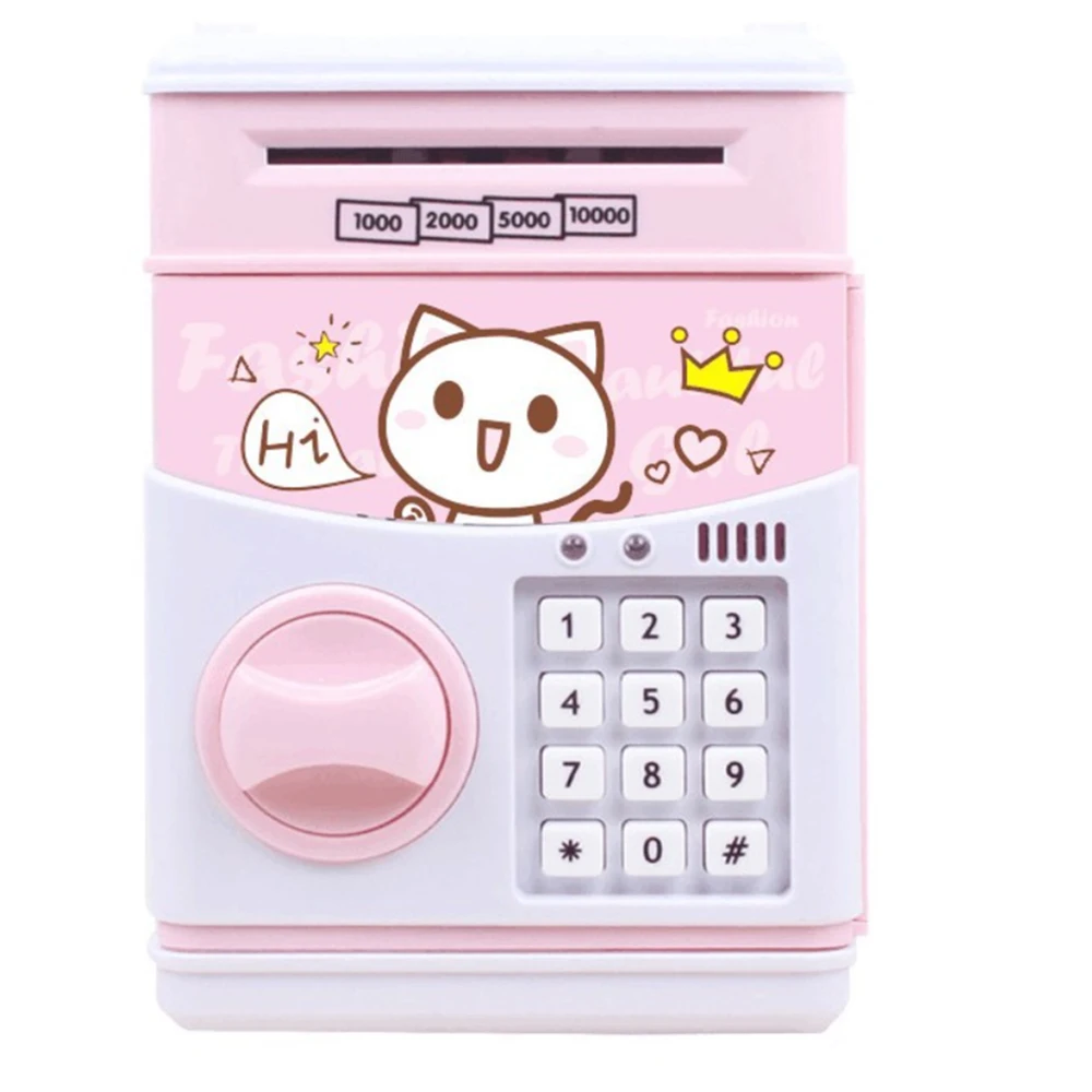 

Mini Piggy Bank Safe ATM Bank Saving Box Music Money Box Electronic Piggy bank Cat Paper Money Cash Coin Bank Toys for Children