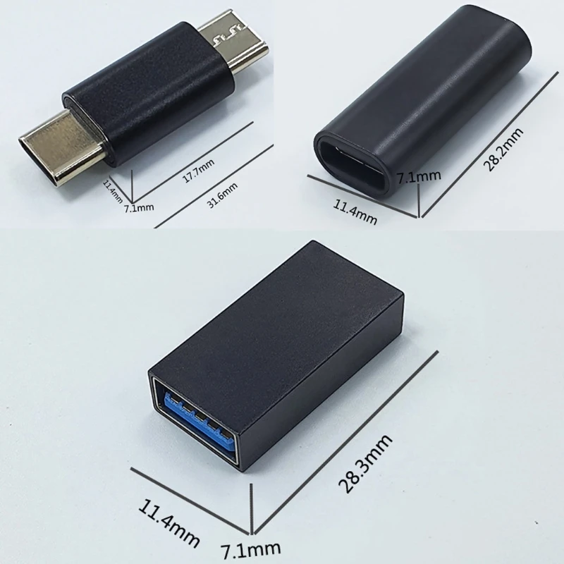 Type C Adapter Type C Female to Female USB C Male to Male USB 3.0 Type Converter Adapter