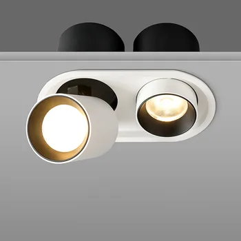 

Recessed Led Downlight Round Led Ceiling Downlight 14W 20W Double Head Led Spot Lamp For Living Room Dining Room Store Lighting