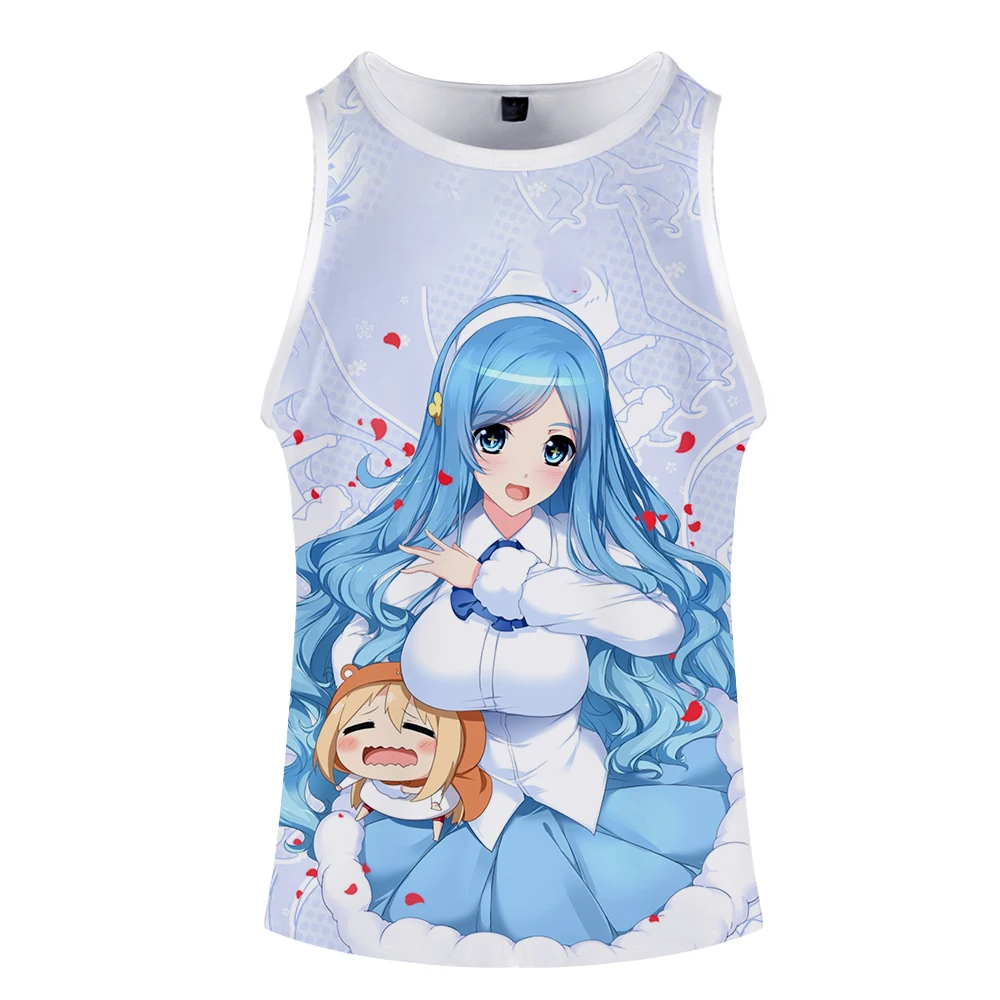 Himouto! Umaru-chan стиль мода лето безрукавные Топы unning Печать Новинка Топ Роскошный Harajuku Hokage