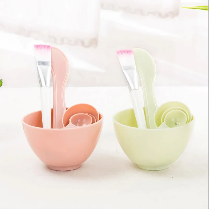 HOT 4 In 1 DIY Mask Bowl With Stick Brush Measuring Spoon Stirring Cosmetic Mixer Face Care Makeup Tool Maquillaje MKXJ HOT 4 In 1 DIY Mask Bowl With Stick Brush Measuring Spoon Stirring Cosmetic Mixer Face Care Makeup Tool Maquillaje MKXJ