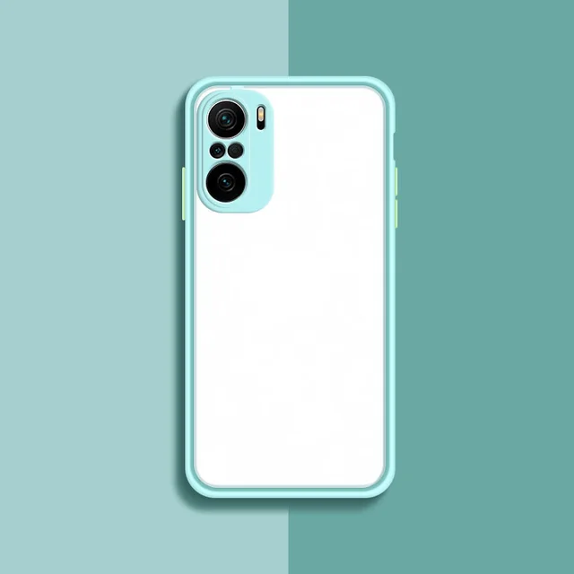 Phone Case for Xiaomi Redmi Note10 Note 10 S Pro Max 10S 10Pro 10ProMax 4G Translucent Shockproof  Matte Camera Protection Cover Sky Blue