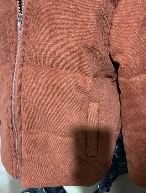 Spot! 2021 new fashion pocket corduroy warm jacket