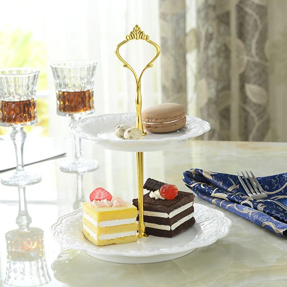 1set New 3 or 2 Tier Cake Plate Stand Handle Fitting Hardware Rod Wedding Party | Дом и сад