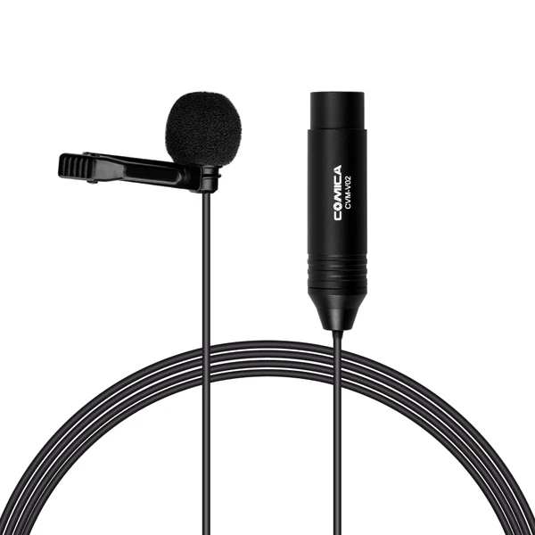 CVM V02O Phantom Power всенаправленный XLR Lavalier отворотом микрофон для Canon Sony Panasonic камкордер