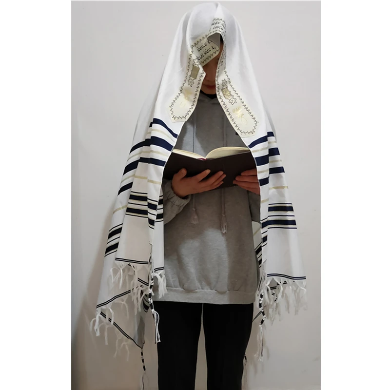 Шаль для молитв Tallit шаль из размера плюс полиэстера Талиса |