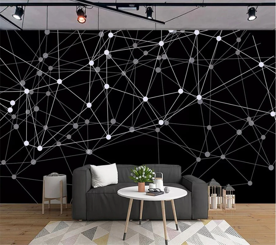 Beibehang-Custom-large-murals-fashion-home-improvement-black-lines-beautiful-geometric-background-wall-wallpaper-papel-de (1)