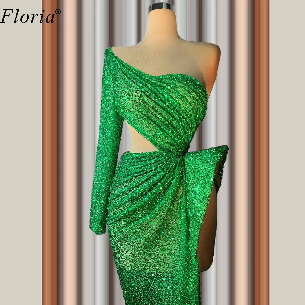 High Fashion Arabic Cocktail Dresses 2020 Haute Couture Elegant Green Prom Woman Party Night Floor Length Gowns Robes | Свадьбы и