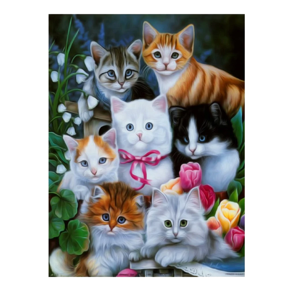 Cat DIY Алмазная картина вышивка крестиком Картина домашний декор - Цвет: Cat