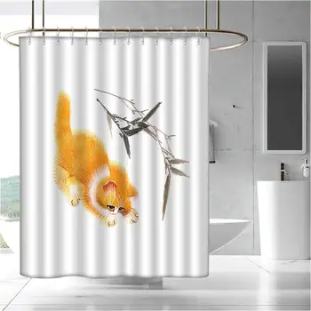 

Hotel Quality Polyester Shower Curtain Shower and Bathtub