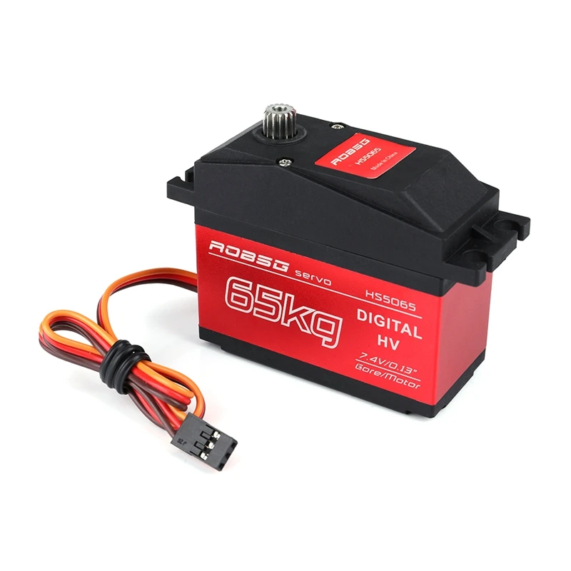 

Hot-HS5065 65KG 6V-7.4V High-End Metal Gear Digital Servo with Metal Arm for RC Cars Suit for for HPI Rovan Km Baja 5B 5T
