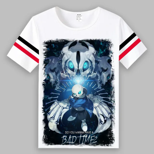 Undertale T-Shirts Jogo De Camisetas Estampa 3D Roupa De Rua Homens Moda  Feminina Harajuku Sans Clothing - Escorrega o Preço