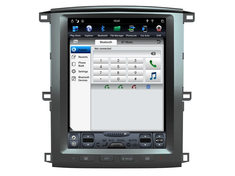 12.1" Vertical Screen Car Radio Player for Toyota Land cruiser LC100 GPS 2003-2007 tesla head unit Android 8.1 Car Multimedia