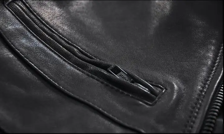 Мужская модная одежда из овечьей шкуры из натуральной кожи короткие дизайнерские Куртки из натуральной кожи n кожаная мотоциклетная куртка