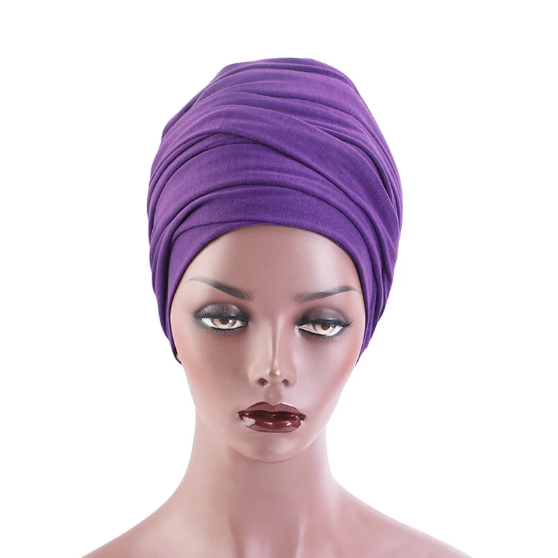 large hair clip Stretchy Jersey Women Muslim Long Tail Scarf Hat Turban Chemo Cap Hair Loss Islamic Headwrap Head Cover Wrap Caps Bonnet Hat New hairclips